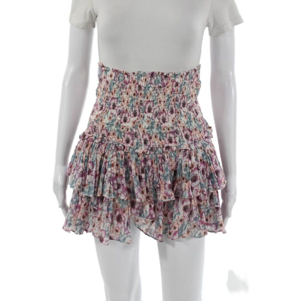 Etoile Isabel Marant Womens Multicolor Cotton A-Line Short Skirt Size 38